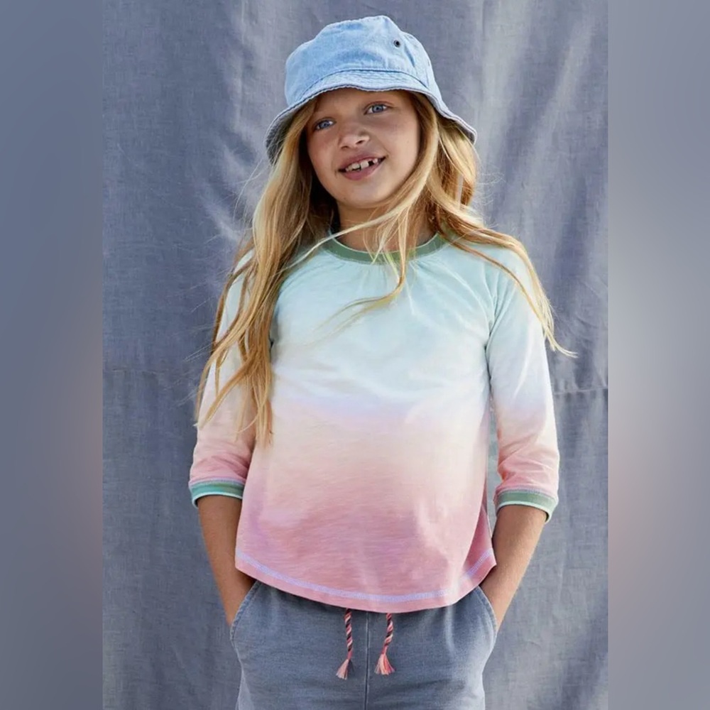 Matilda Jane Just Imagine Lillian Girls Ombre Jersey Slub Top Size Girls 12